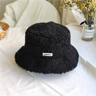 Teddy Plush Bucket Hat