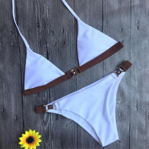 Brazilian WHITE & BROWN Bikini