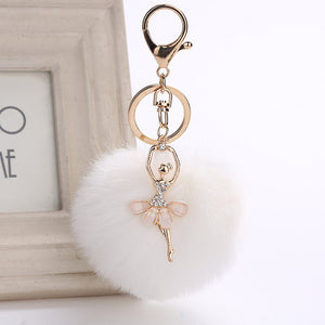 PomPom DANCERS' Keychain or Backpack Pendant - More Colors!