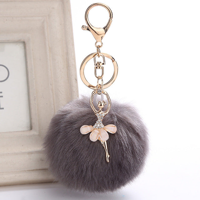 PomPom DANCERS' Keychain or Backpack Pendant - More Colors!