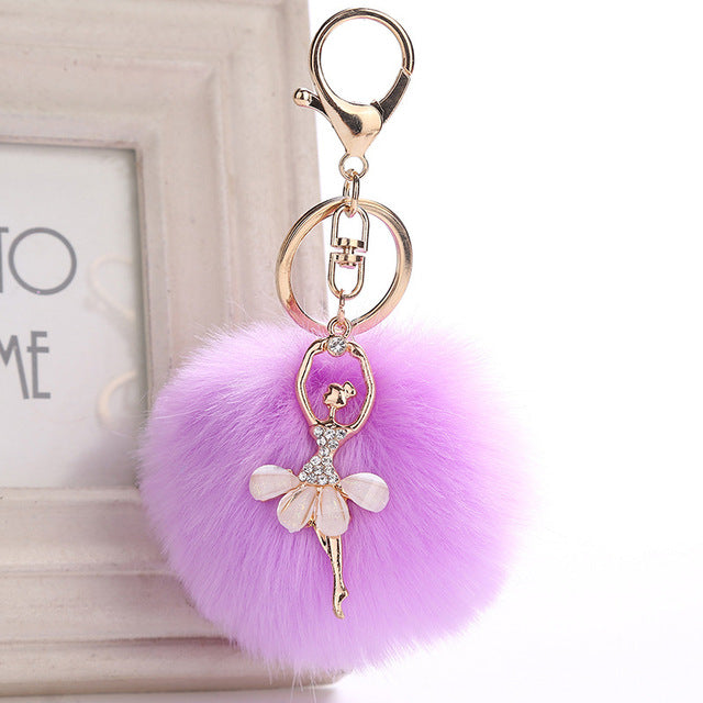 PomPom DANCERS' Keychain or Backpack Pendant - More Colors!