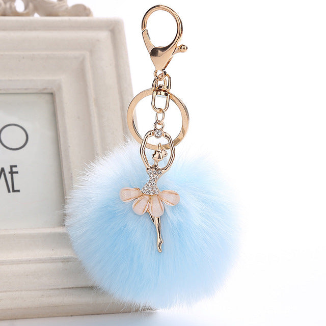 PomPom DANCERS' Keychain or Backpack Pendant - More Colors!