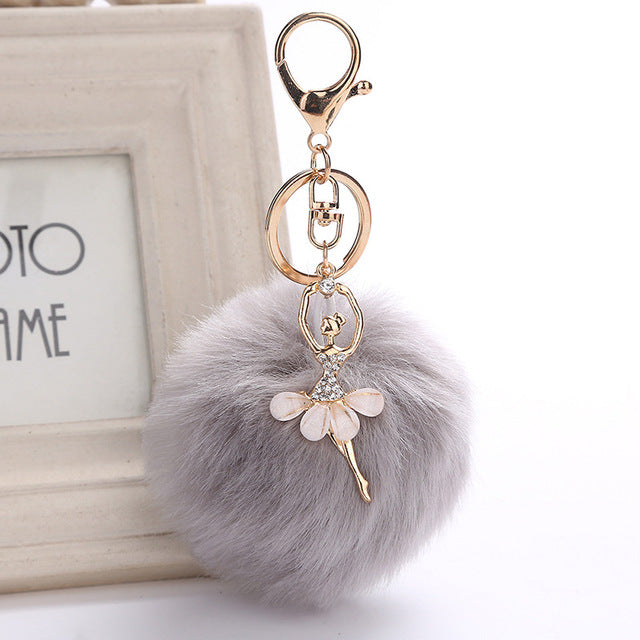 PomPom DANCERS' Keychain or Backpack Pendant - More Colors!