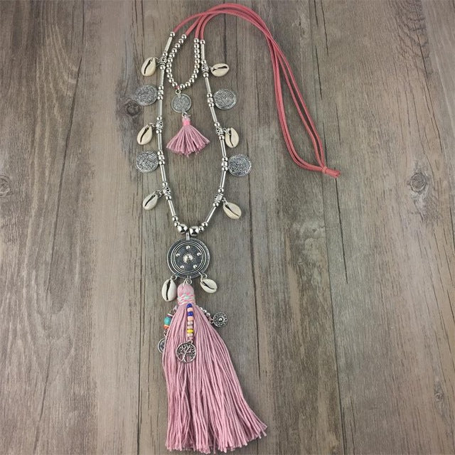 DOUBLE LAYER Boho Necklace - More Color Choices!