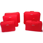 5-Piece TRAVEL BAG ORGANIZER SET - Various Colors !